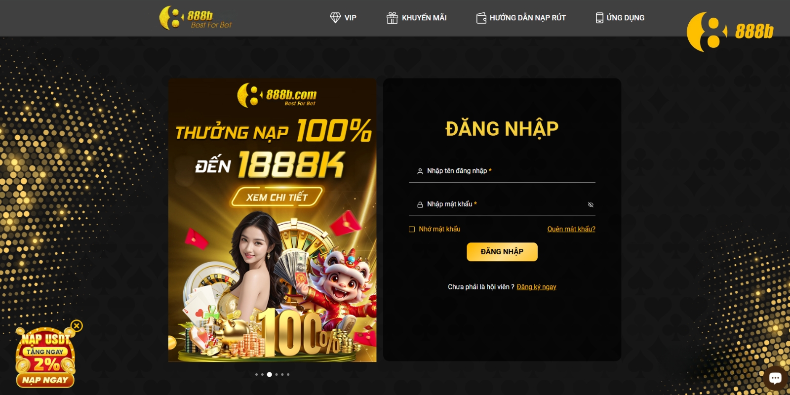 Hướng dẫn đăng nhập 888B chi tiết Hướng dẫn đăng nhập 888B chi tiết