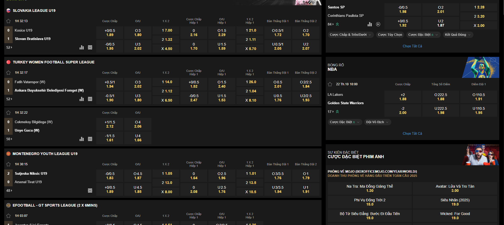 Kèo tài xỉu 2.5 888B