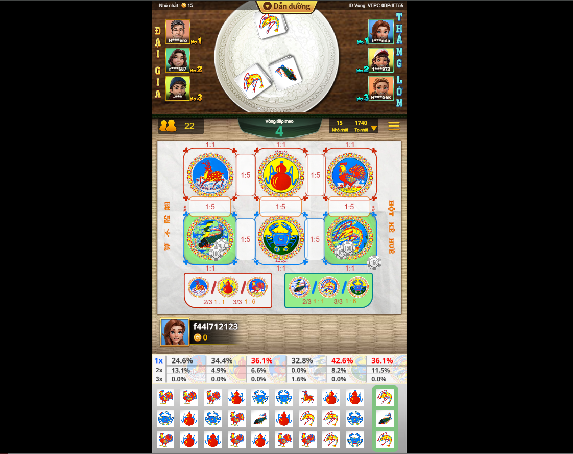 Kinh nghiệm chơi Bầu Cua Online từ cao thủ